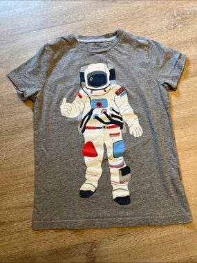 mini Boden 7/8 astronaut tee EUC